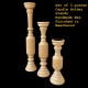 CDL-02: Candle Stand Burner - Set of 3 Pieces